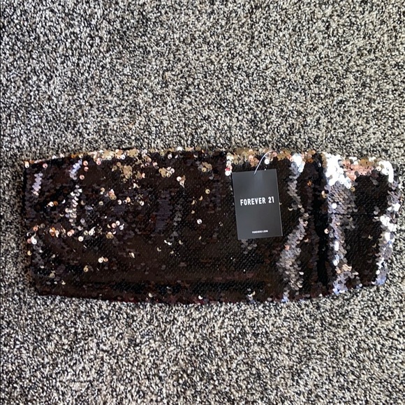 Forever 21 Sequin Cropped Tube Top NWT - Picture 4 of 5